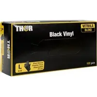 ABENA GmbH Thor Black Vinyl, Vitrile Blend, Puderfrei L