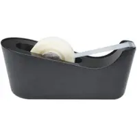 3M ScotchTM Tischabroller C18, Schwarz + Scotch MagicTM Unsichtbares Klebeband, 1 Rolle/Packung | Packung (1 Stück)