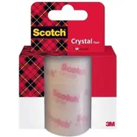 3M Scotch Crystal Klebeband 6-1925R3, Nachfüllpackung, 19 mm x 25 m, 3 Rollen/Packung | Packung (1 Stück)