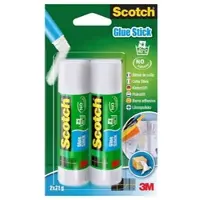 3M Scotch Permanent-Klebestift, 2 Stifte, 21 g | Packung (1 Stück)