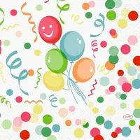 Duni GmbH Zellt.-Serv.33 3lg 1/4 Happy Bubbles Ballon | Packung (250 Stück)