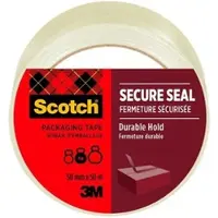 3M Scotch Verpackungsklebeband für einen sicheren Verschluss, 50 mm x 50 m Braun