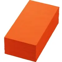 Duni GmbH Zellt Servietten 40x40 cm, 3-lagig, 1/8 BF, Sonnenorange | Packung (250 Servietten)