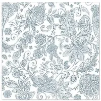 Papstar 50 Servietten "ROYAL Collection" 1/4-Falz 40 x 40 cm blau