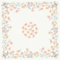 Duni GmbH Bio-Dunicel-Mitteld.84x84 Bunny Bloom - Papierservietten | Packung (20 Stück)