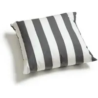 Jan Kurtz Möbel Kissen Somnia Streifen weiß/dunkelgrau, Designer , 48x15x48 cm