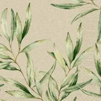 Duni GmbH Zelltuchservietten 33 x 33 cm 3-lagig 1/4 Falz Foliage | Packung (250 Stück)