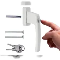 Stahlia Abschließbare Fenstergriffe ergonomisch Aluminium 1 Stück