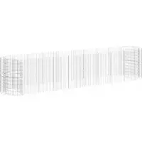 vidaXL Gabionen-Hochbeet Verzinktes Eisen 500x100x100 cm