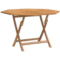 vidaXL Gartentisch Klappbar 110x110x75 cm Massivholz Teak