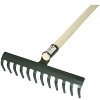 Proregal Gartenharke R107SK 16 Zinken Holzgriff 1600mm