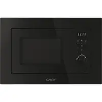 Candy CA20FMW7NB, Integriert, Grill-Mikrowelle, 20 l, 800 W, Eingebautes Display, Tasten, Drehregler
