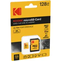 Kodak EKMSDM128GXC10HPRK, 128 GB, MicroSD, Klasse 10, UHS-I, 100 MB/s, 40 MB/s