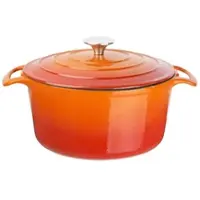 Vogue Große runde orangefarbene Auflaufform