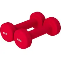 Gorilla Sports Neopren Kurzhanteln 6 kg, 2er Set | Rutschfeste Gymnastikhanteln mit abgerundeten Kanten; Hanteln, Gewichte, Hantelset, Dumbbells