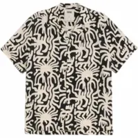 OAS Hemd Loefy Rocco Shirt Herren Black / Off-White-M