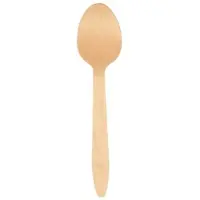 ABENA GmbH Löffel, 16 cm, Holz | Packung (100 Stück)