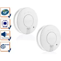 Smartwares FSM-11517 Rauchmelder 2er Pack, Photoelektrischer Reflexionsmelder, Weiß, Haus, Büro, ABS, 85 dB, Oberflächenmontiert