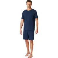 Schiesser Herren Pyjama Modern BondedSchlafanzug, Pyjama Set, Nachtwäsche