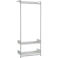 MOX Anlehngarderobe Comba Tablare weiss weiß, Designer André Zingg, 80x195x36 cm