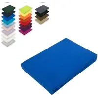 EXKLUSIV HEIMTEXTIL Topper Jersey Spannbettlaken 140x200 - 160x200 cm Royalblau