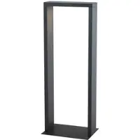 KLEWE LED-Solarlampe AXIS MAXI, anthrazit, 65 cm, Alu, IP65, schwarz, Aluminium, Modern, Solarleuchten