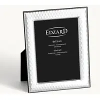 Edzard Fotorahmen Casalini (9x13 cm), edel versilbert, anlaufgeschützt, mit Holzdekor-Rücken