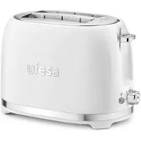 Ufesa Classic PinUp, 2 Scheibe(n), Weiß, Tasten, Drehregler