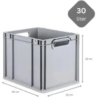 Proregal SuperSparSet 4x Eurobox NextGen Grip HxBxT 32 x 30 x 40 cm 30 Liter Griffe