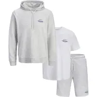 Jack & Jones Branden Hooded Sweat Tee and Short Set Herren S