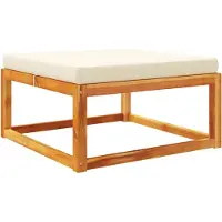 vidaXL Gartenhocker mit Kissen 65x65x29 cm Massivholz Akazie