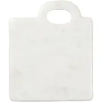 Broste Copenhagen - Olina Schneidebrett 14 x 17 cm, Marmor weiß