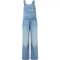 Carhartt WIP WIP Bib Overall Straight Jeans Latzhose blue burst washed Gr. S