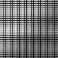 ALLOY Mosaik Fliese Massiv Metall Edelstahl Gebürstet Grau 1,6mm Stark Glomesh-s-s-b 1 Paket mit 10 Matten 1,07 m2 Grau