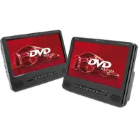 Caliber Tragbares DVD -Player -Auto - Set von 2 Spielern - 9 Zoll Bildschirm - mit Akku für 1,5 Stunden Spielzeit (MPD298)
