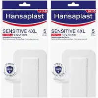Hansaplast Sensitive Wundverband steril 10x20 cm 2x 2x5 St Pflaster