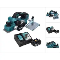 Makita DKP 181 RF1 Akku Hobel Falzhobel 82 mm 18 V Brushless + 1x Akku 3,0 Ah + Ladegerät