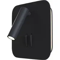 Maytoni Moderne Wandleuchte Ios 176 LED incl. in Schwarz aus Aluminium 9 W für Küche, Schlafzimmer, Wohnzimmer, Esszimmer, Lobby