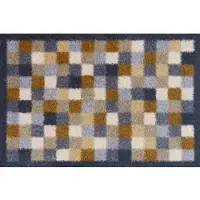 Turtle Mat Fußmatte "und Läufer Neutral Squares" rechteckig 9 mm Höhe