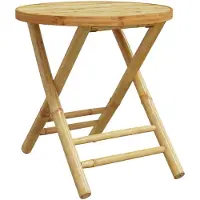 vidaXL Gartentisch Klappbar Ø45x45 cm Bambus