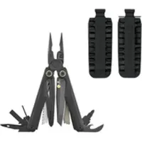 Leatherman Multifunktionswerkzeug Multitool Wave Alpha Obsidian + Bit Kit Bundle