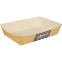 Papstar Snacktray "pure" Maße: 185 x 33 x 35 mm