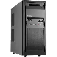 Chieftec LF-02B-OP, Midi Tower, PC, Schwarz, ATX, micro ATX, Heimbüro, Boden