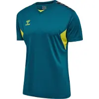 Hummel hmlAUTHENTIC PL JERSEY S/S BLUE CORAL/SULPHUR SPRING BLUE CORAL/SULPHUR SPRING S