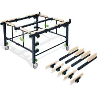 Festool STM 1800, Tragbare Werkbank, Stahl, Holz, Schwarz, Holz, 150 kg, 180 cm, 2,1 m