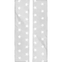 Roba Bankauflage für Kinderpartybänke - 108 x 20 cm - 2er Sitzkissen-Set im Design Little Stars - Polster passend zu Partygarnituren - Grau / Weiß