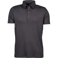Tee Jays 1440 | Herren Pima Baumwolle Polo / Tailliert geschnitten - Farbe: Dark Grey (Solid) - Größe: S