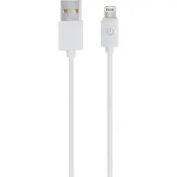 RealPower Lade/Datenkabel USB-A auf Lightning 1m weiß MFI
