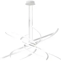 TOP LIGHT Moderner LED-Kronleuchter Tornado 69W 4450LM 1163/S80 Weiß