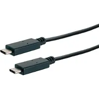 Schwaiger LK 101 C, 1 m, USB C, USB C, USB 3.2 Gen 2 (3.1 Gen 2), 10 Gbit/s, Schwarz